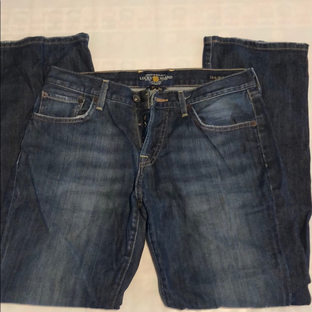 LUCKY BRAND MENS 221 slim straight jeans